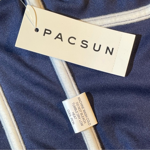 NWT Blue and White Stripe Lace Trim
Strapless Corset Top PacSun Beverly and Beck - Picture 6 of 7